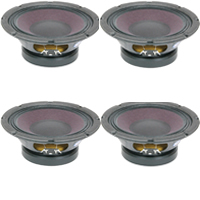 4 X BUNDLE DEAL Eminence ALPHA 8 8ohm 8" 125watt Speaker